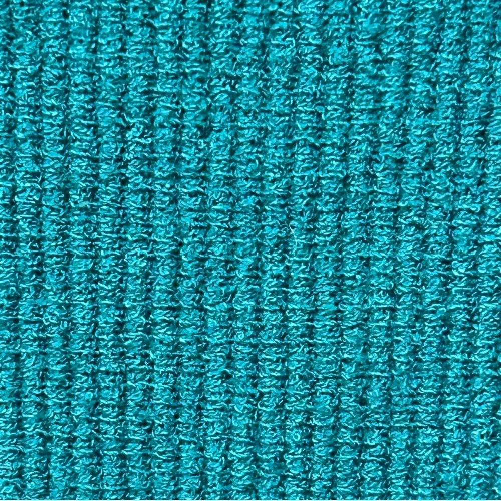 Free People Electric Teal Long Sleeve Ottoman Slouchy Ribbed Tunic Sweater Sz M - Picture 6 of 9